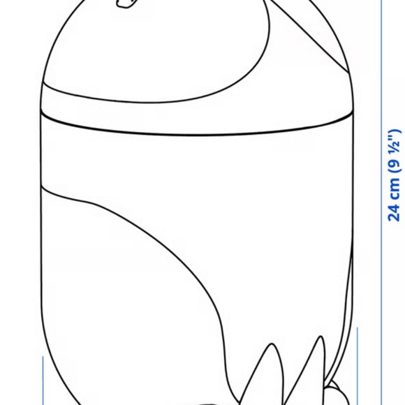 IKEA Limited Edition - Gresjsimojs Black and White Cat storage with lid NWT - Picture 9 of 9